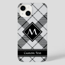 Clan MacFarlane Black and White Tartan Case-Mate iPhone 14 Case
