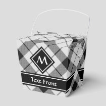 Clan MacFarlane Black and White Tartan Favor Box