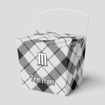 Clan MacFarlane Black and White Tartan Favor Boxes