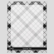 Clan MacFarlane Black and White Tartan Flyer