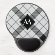 Clan MacFarlane Black and White Tartan Gel Mouse Pad