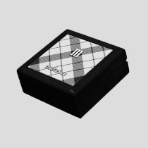 Clan MacFarlane Black and White Tartan Gift Box