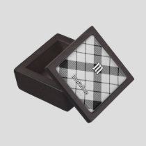 Clan MacFarlane Black and White Tartan Gift Box