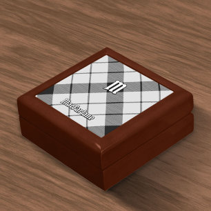 Clan MacFarlane Black and White Tartan Gift Box