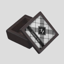 Clan MacFarlane Black and White Tartan Gift Box