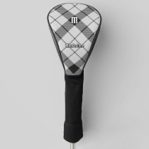 Clan MacFarlane Black and White Tartan Golf Head Cover