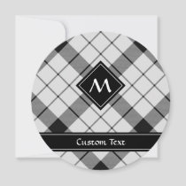 Clan MacFarlane Black and White Tartan Invitation