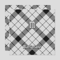 Clan MacFarlane Black and White Tartan Invitation