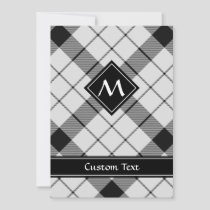 Clan MacFarlane Black and White Tartan Invitation