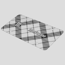 Clan MacFarlane Black and White Tartan License Plate