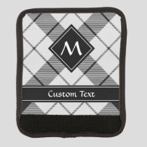 Clan MacFarlane Black and White Tartan Luggage Handle Wrap