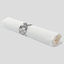 Clan MacFarlane Black and White Tartan Napkin Bands