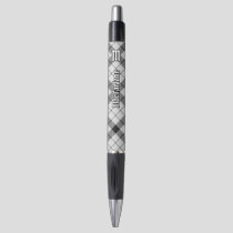 Clan MacFarlane Black and White Tartan Pen
