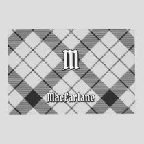 Clan MacFarlane Black and White Tartan Placemat