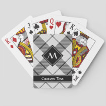 Clan MacFarlane Black and White Tartan Playing Cards