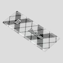 Clan MacFarlane Black and White Tartan Ruler