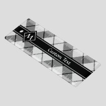 Clan MacFarlane Black and White Tartan Ruler