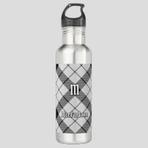 Clan MacFarlane Black and White Tartan Stainless Steel Water Bottle