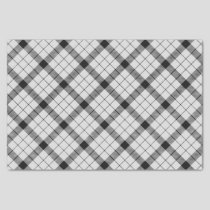 Clan MacFarlane Black and White Tartan Tissue Paper