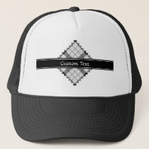 Clan MacFarlane Black and White Tartan Trucker Hat