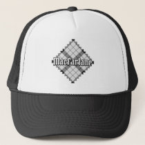 Clan MacFarlane Black and White Tartan Trucker Hat