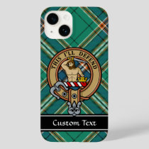 Clan MacFarlane Crest over Ancient Hunting Tartan Case-Mate iPhone 14 Case