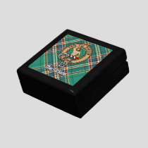 Clan MacFarlane Crest over Ancient Hunting Tartan Gift Box