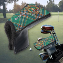 Clan MacFarlane Crest over Ancient Hunting Tartan Golf Head Cover