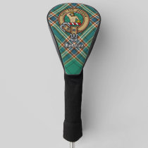 Clan MacFarlane Crest over Ancient Hunting Tartan Golf Head Cover