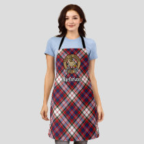 Clan MacFarlane Crest over Dress Tartan Apron