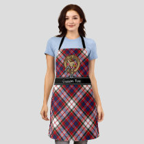 Clan MacFarlane Crest over Dress Tartan Apron
