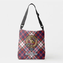 Clan MacFarlane Crest over Dress Tartan Crossbody Bag