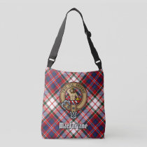 Clan MacFarlane Crest over Dress Tartan Crossbody Bag