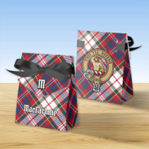 Clan MacFarlane Crest over Dress Tartan Favor Boxes