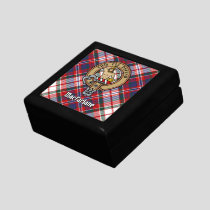 Clan MacFarlane Crest over Dress Tartan Gift Box