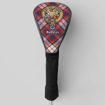 Clan MacFarlane Crest over Dress Tartan Golf Head Cover