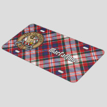 Clan MacFarlane Crest over Dress Tartan License Plate