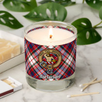 Clan MacFarlane Crest over Dress Tartan Scented Candle