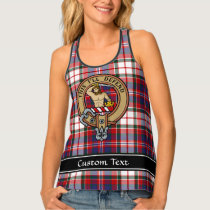 Clan MacFarlane Crest over Dress Tartan Tank Top