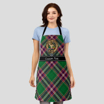 Clan MacFarlane Crest over Modern Hunting Tartan Apron