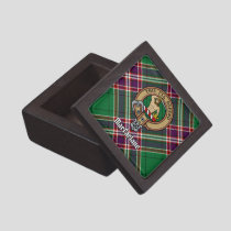 Clan MacFarlane Crest over Modern Hunting Tartan Gift Box