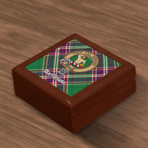 Clan MacFarlane Crest over Modern Hunting Tartan Gift Box