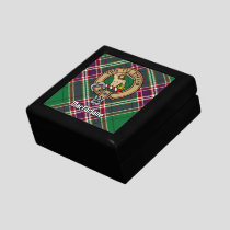 Clan MacFarlane Crest over Modern Hunting Tartan Gift Box