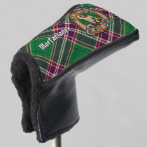 Clan MacFarlane Crest over Modern Hunting Tartan Golf Head Cover