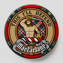 Clan MacFarlane Crest over Red Tartan PopSocket