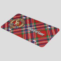 Clan MacFarlane Crest over Tartan License Plate