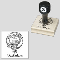 Clan MacFarlane Crest Rubber Stamp