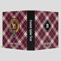 Clan MacFarlane Dress Tartan 3 Ring Binder