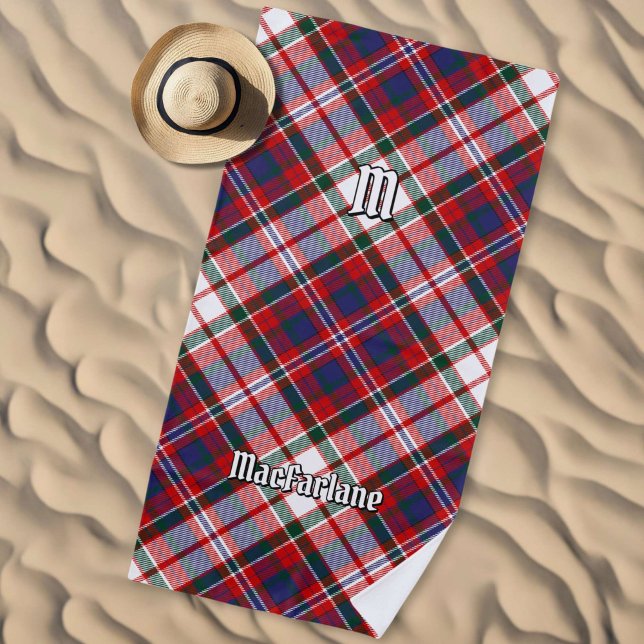 Clan MacFarlane Dress Tartan Beach Towel (Creator Uploaded)
