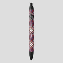 Clan MacFarlane Dress Tartan Black Ink Pen